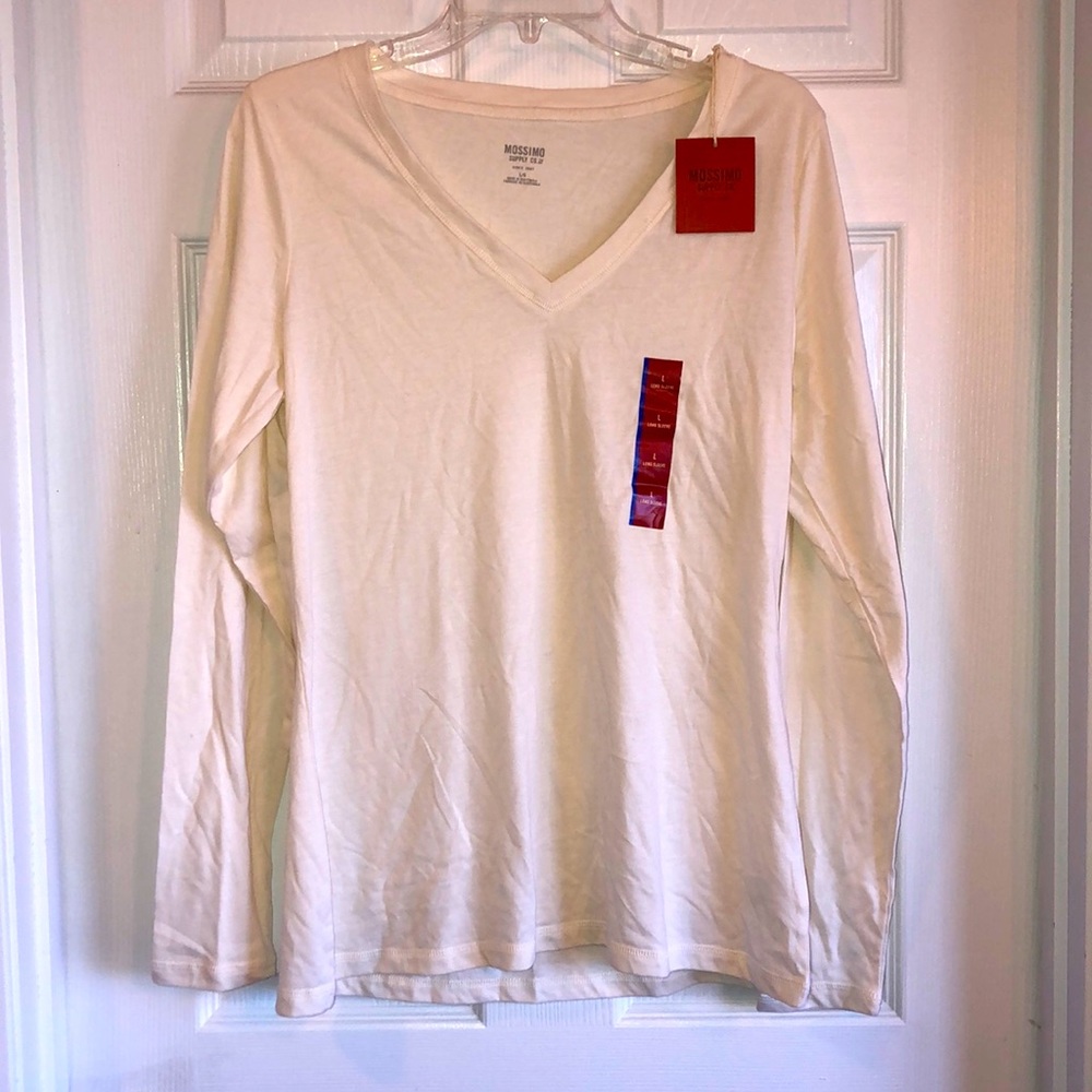 NWT Mossimo long sleeve V neck size L